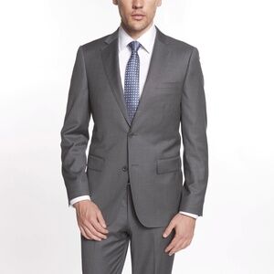 $598 Mantoni Italian Super 140’s Wool Silk Suit Men’s